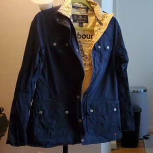 Barbour Navy Blue Rain Jacket